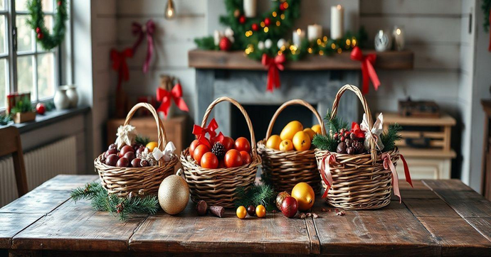 Cestas de Natal Simples e Criativas