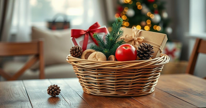 Cesta de Natal Simples: Ideias Criativas para Presentear com Estilo
