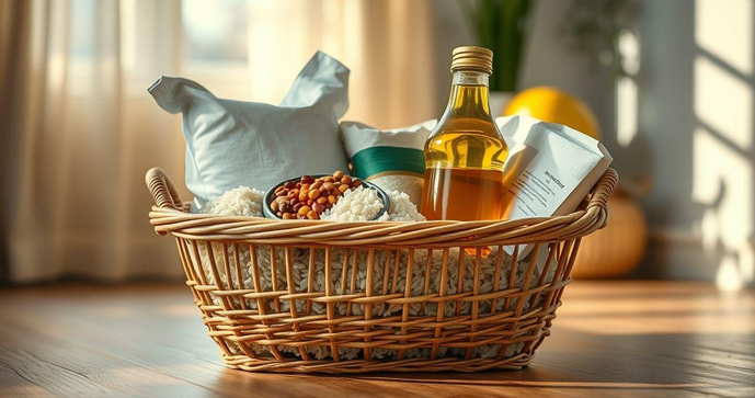 Cesta básica itens e quantidades essenciais para sua compra