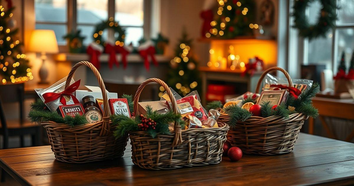 Ideias de Cestas de Natal Simples para Encantar Nesta Data Especial